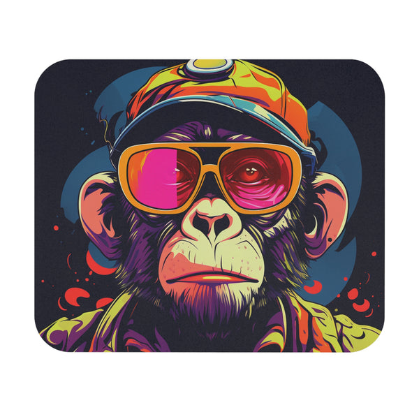 Pink Monkey Lens Mouse Pad (Rectangle)