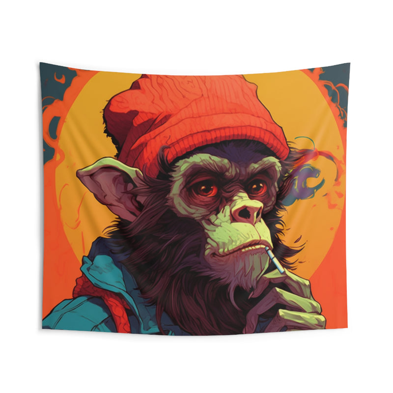 What the Ape Wise Monkey Indoor Wall Tapestries