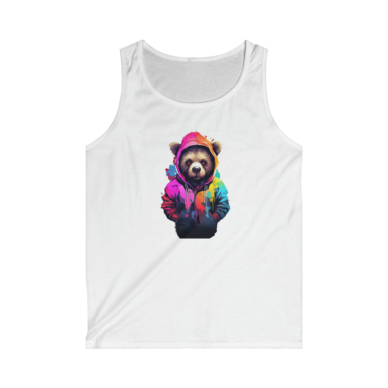 Cool Colored Bear Tank Top