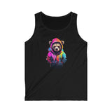 Cool Colored Bear Tank Top