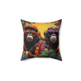 Hip Monkey Best Friends Square Pillow