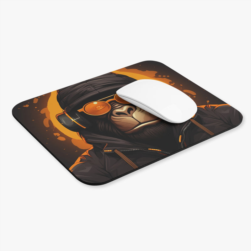 Yellow and Black Monkey Mouse Pad (Rectangle)