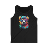 Paint Splatter Bear Tank Top