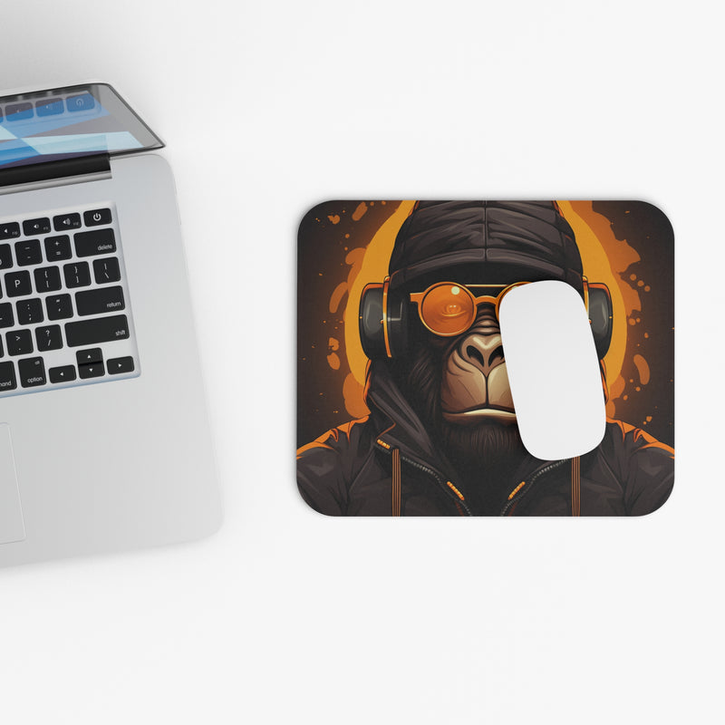 Yellow and Black Monkey Mouse Pad (Rectangle)