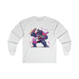 Purple Rage Monkey Man Long Sleeve Tee