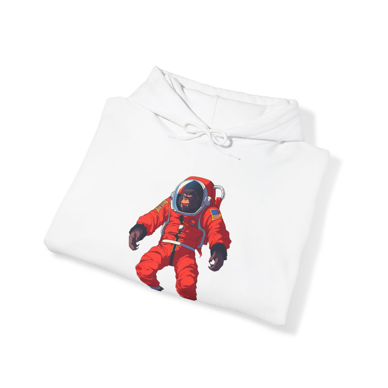 Red Space Monkey Hooded Sweatshirt