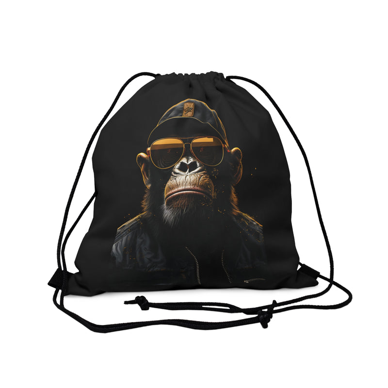 Gold Flex Ape Drawstring Bag