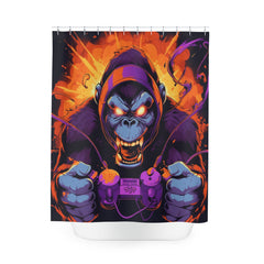 Game Rager Monkey Shower Curtain