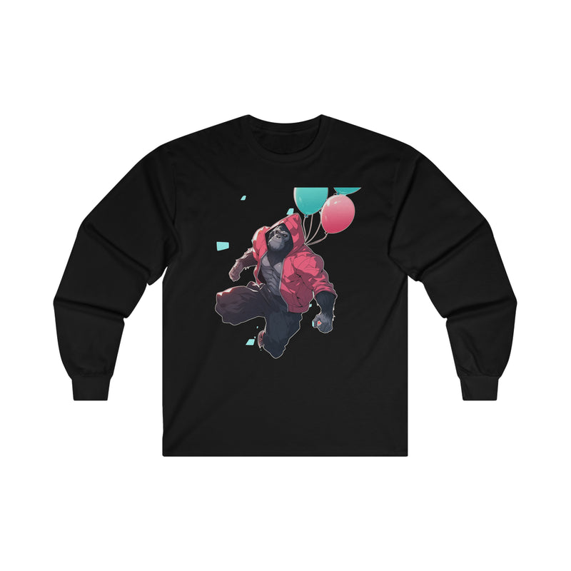 Wondering Monkey Long Sleeve Tee