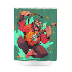 Rage Rock Monkey Shower Curtain