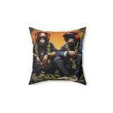 Check the Beat Monkey Friends Square Pillow