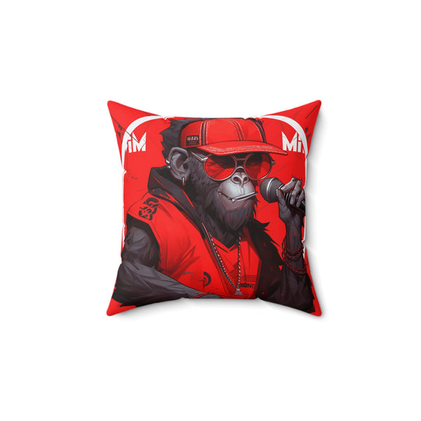 Mr Jim Monkey Square Pillow