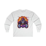 Angry Purple Ape Cotton Long Sleeve Tee