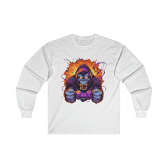 Angry Purple Ape Cotton Long Sleeve Tee