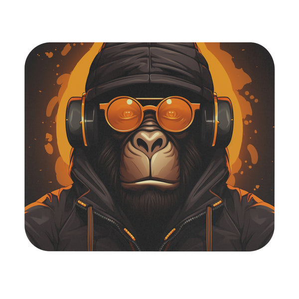 Yellow and Black Monkey Mouse Pad (Rectangle)