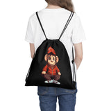 Happy Baby Red Monkey Drawstring Bag