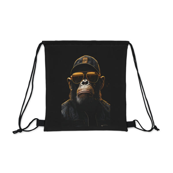 Gold Flex Ape Drawstring Bag