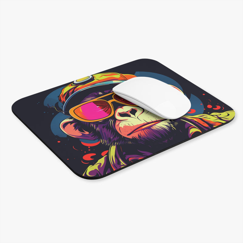 Pink Monkey Lens Mouse Pad (Rectangle)