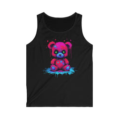 Mad Magenta Bear Softstyle Tank Top