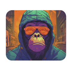 Street Winter Monkey Mouse Pad (Rectangle)