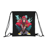 Chillin Hippie Monkey Drawstring Bag