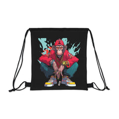 Chillin Hippie Monkey Drawstring Bag