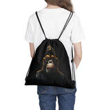 Gold Flex Ape Drawstring Bag