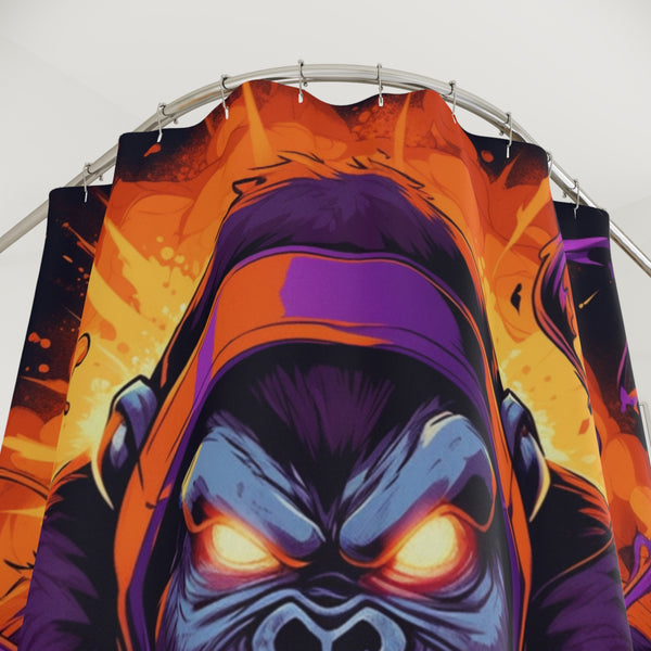 Game Rager Monkey Shower Curtain